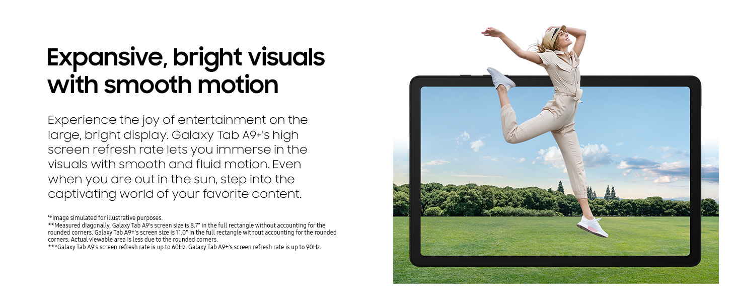 Samsung Galaxy Tab A9 Plus : modem 5G et écran 90 Hz -   News