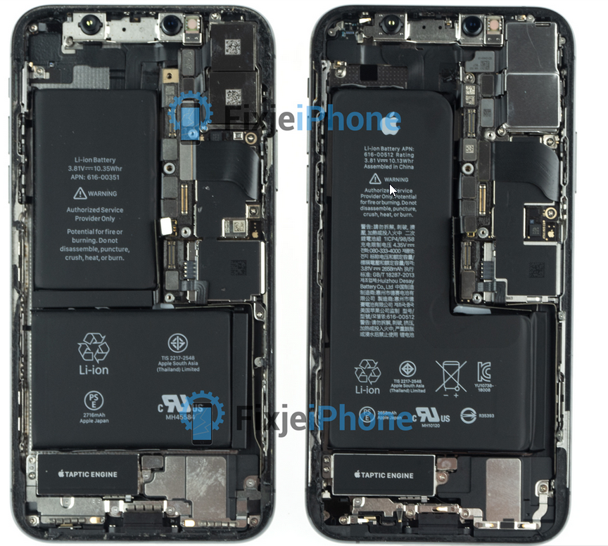 The iPhone XS has a smaller battery capacity than the iPhone X -   News