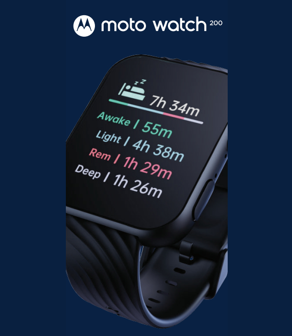 Motorola Moto Watch 100 - 42mm Smartwatch with GPS Up to 14 Days Battery  New | eBay