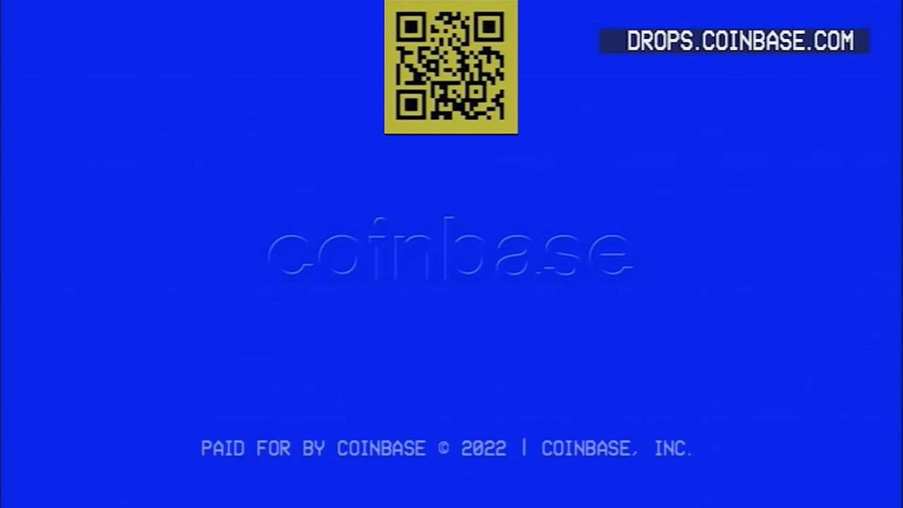 Coinbase Super Bowl Ad Shows Bouncing QR Code on Blank Screen