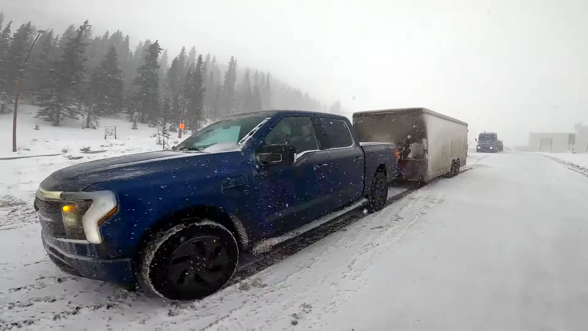 Ford tests the F150 Lightning towing capacity in extreme conditions