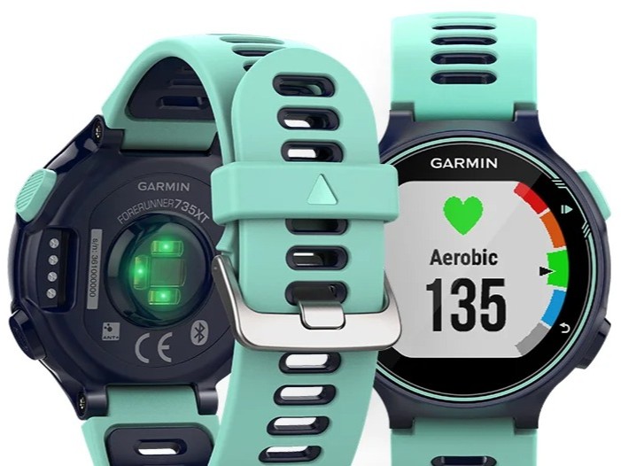  Garmin Forerunner 735XT, Multisport GPS Running Watch With  Heart Rate, Midnight/Frost Blue : Electronics