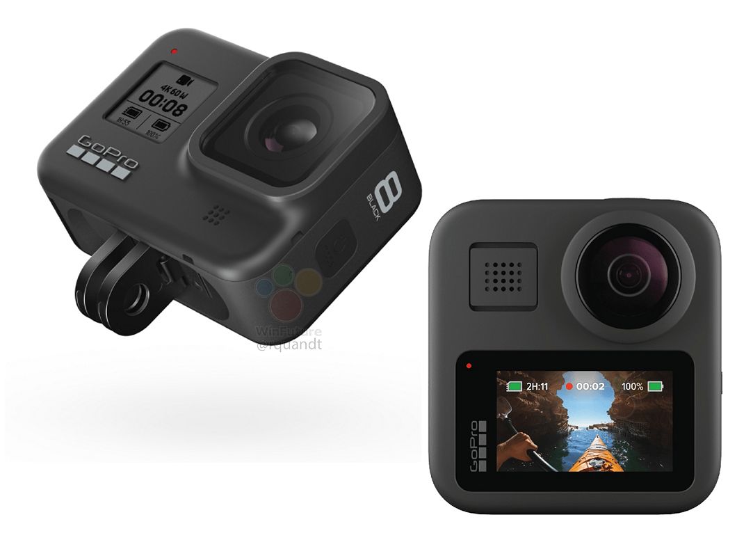 GoPro Hero 8 & GoPro Max high-resolution marketing pictures leak before  imminent release -  News