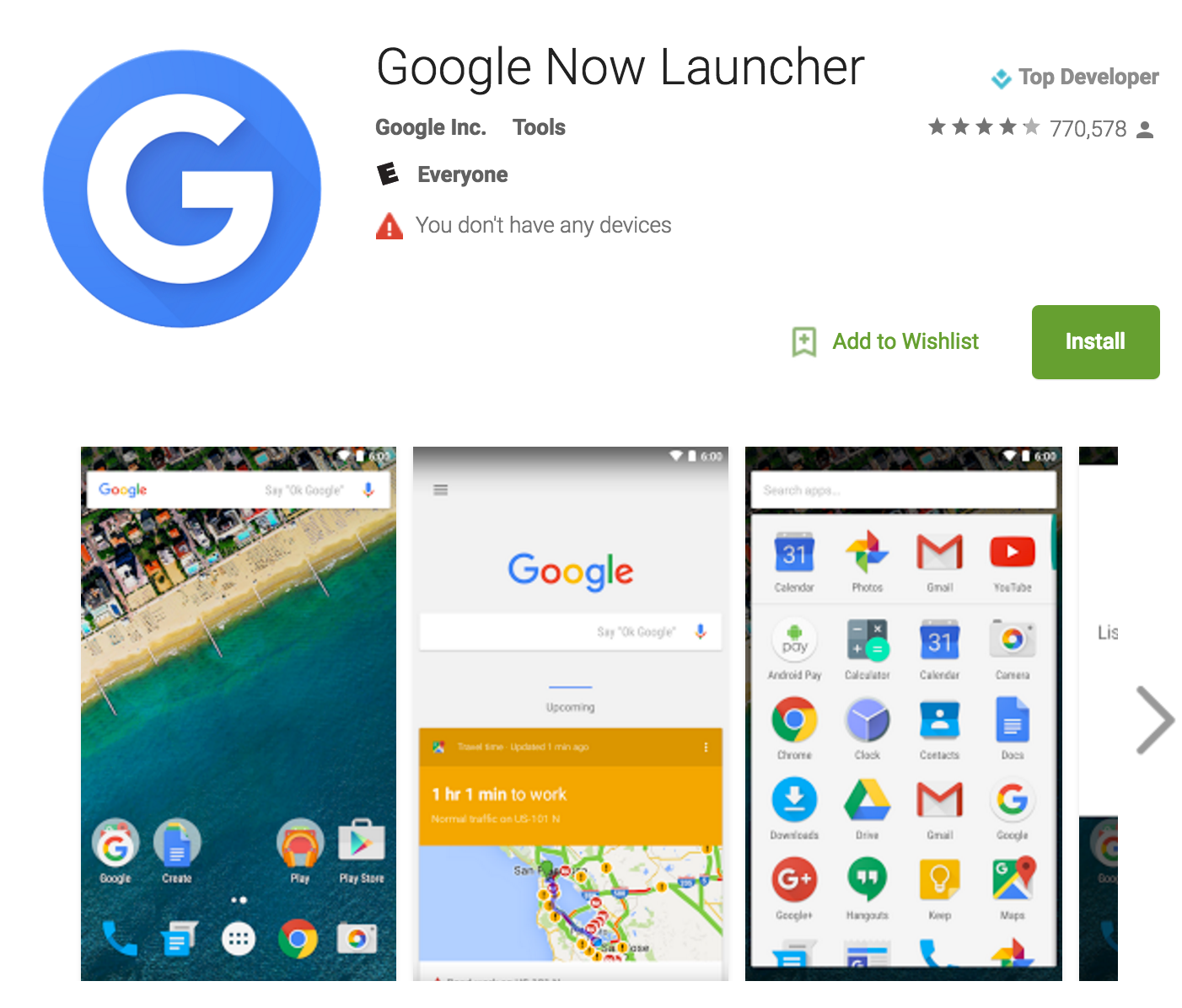 Cosa succede se disinstalla Google Now Launcher?
