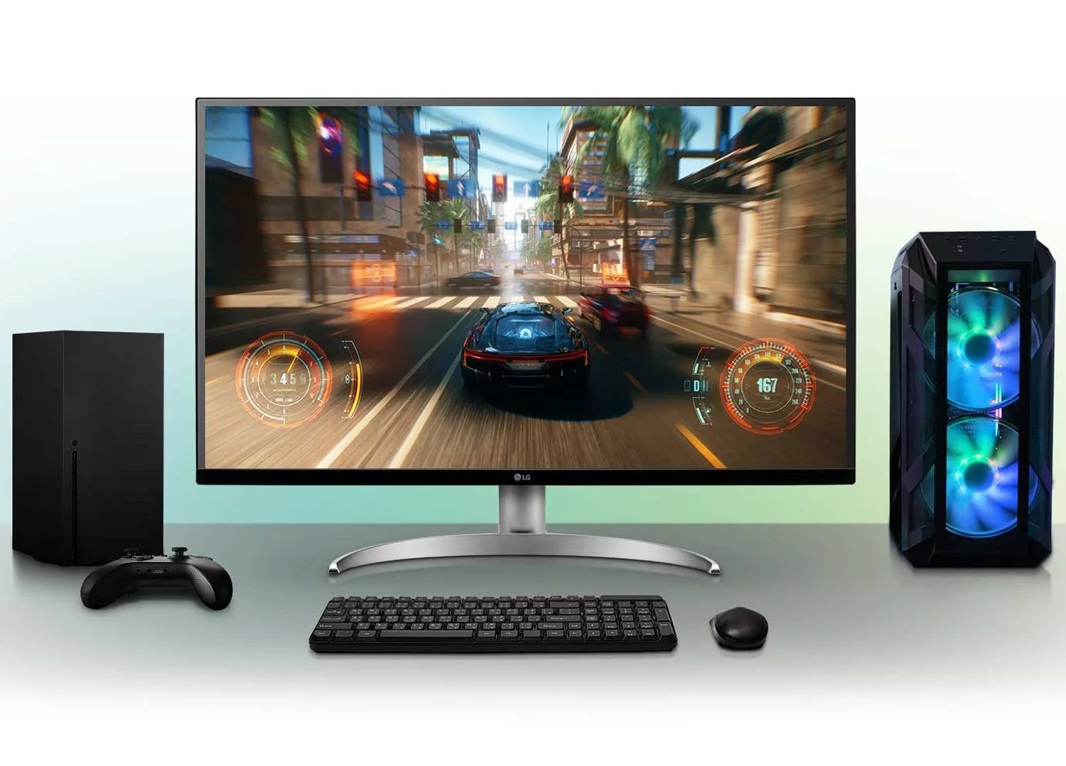 LG 32UQ750-W 4K gaming monitor with 144 Hz refresh rate and HDMI 