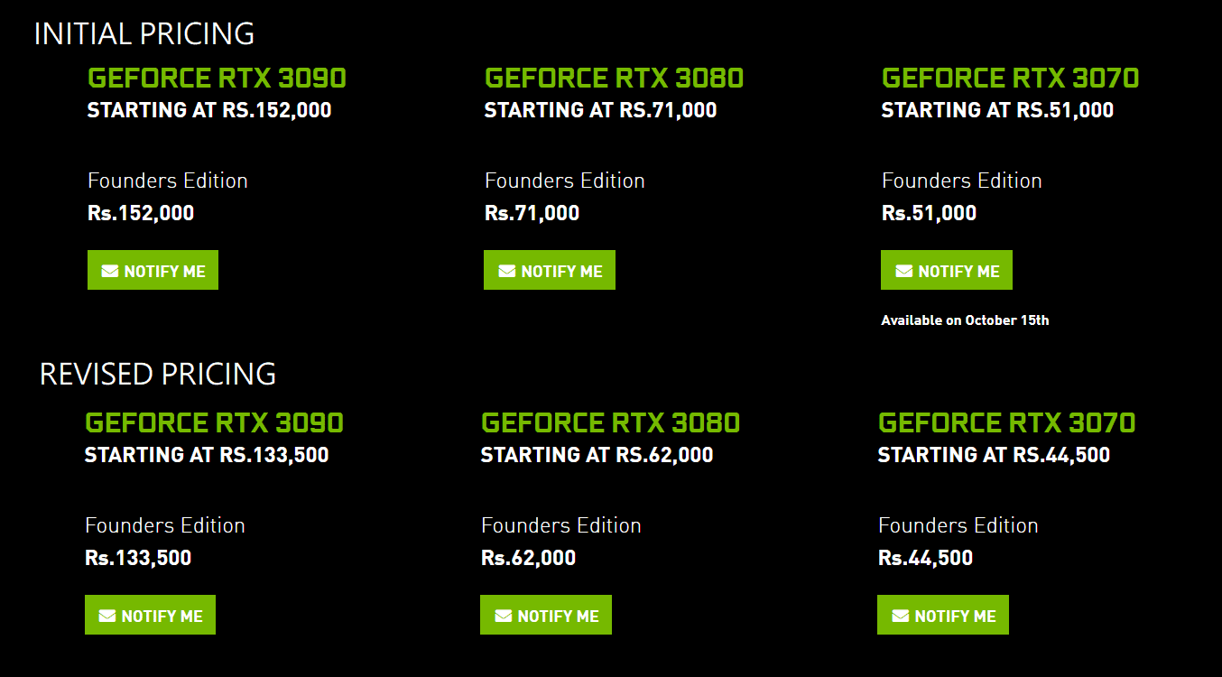 NVIDIA announces revised pricing for the 3000 FE series in India - NotebookCheck.net News