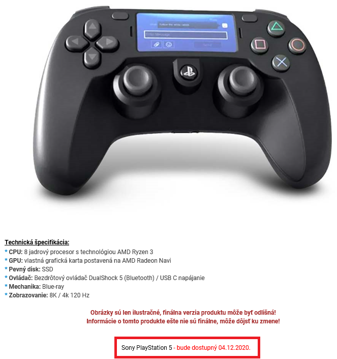 ps5 release date controller