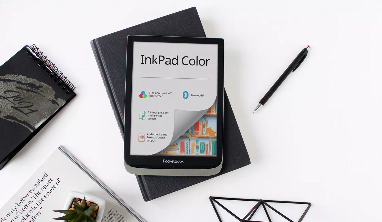 PocketBook's new InkPad Color uses the latest 7.8-Inch E-Ink