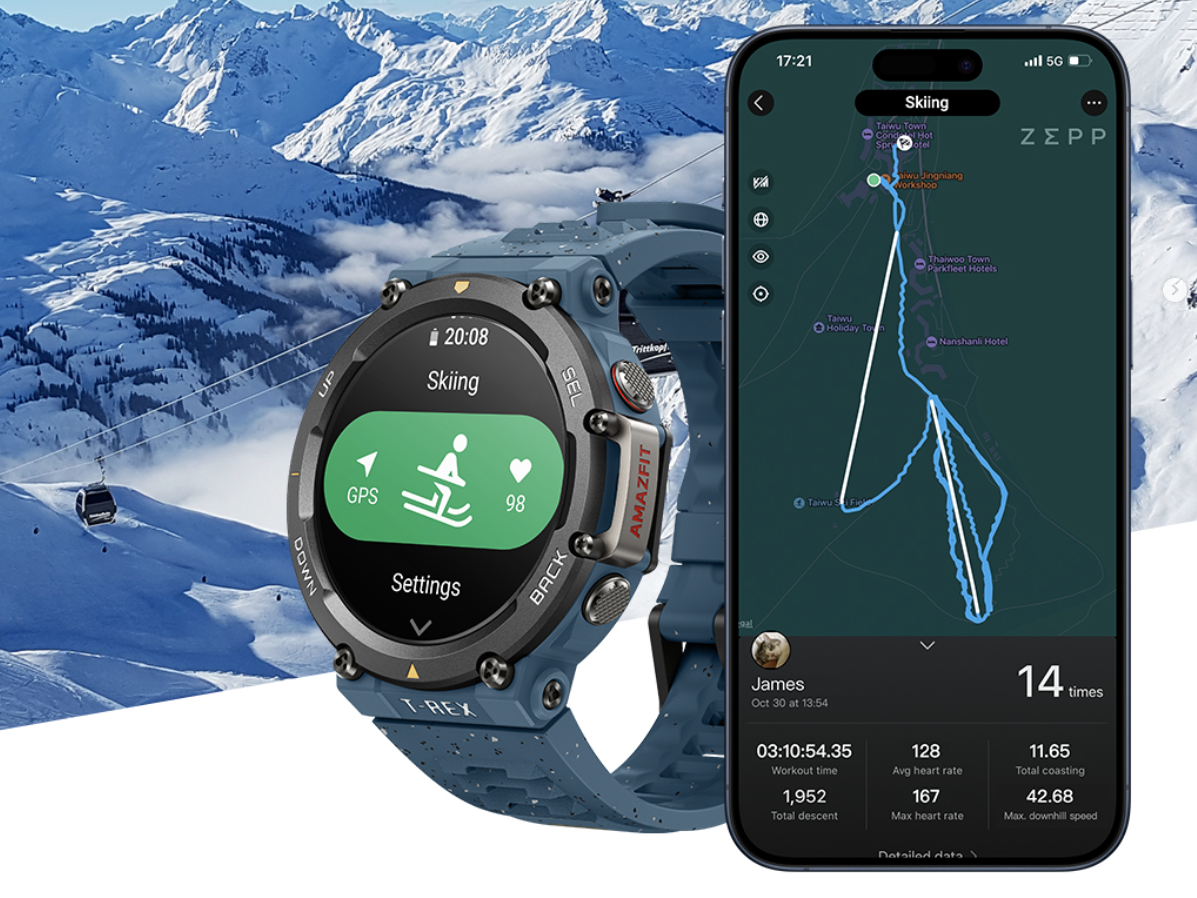 Amazfit T-Rex 2 update brings power meter connectivity & enhanced GPS