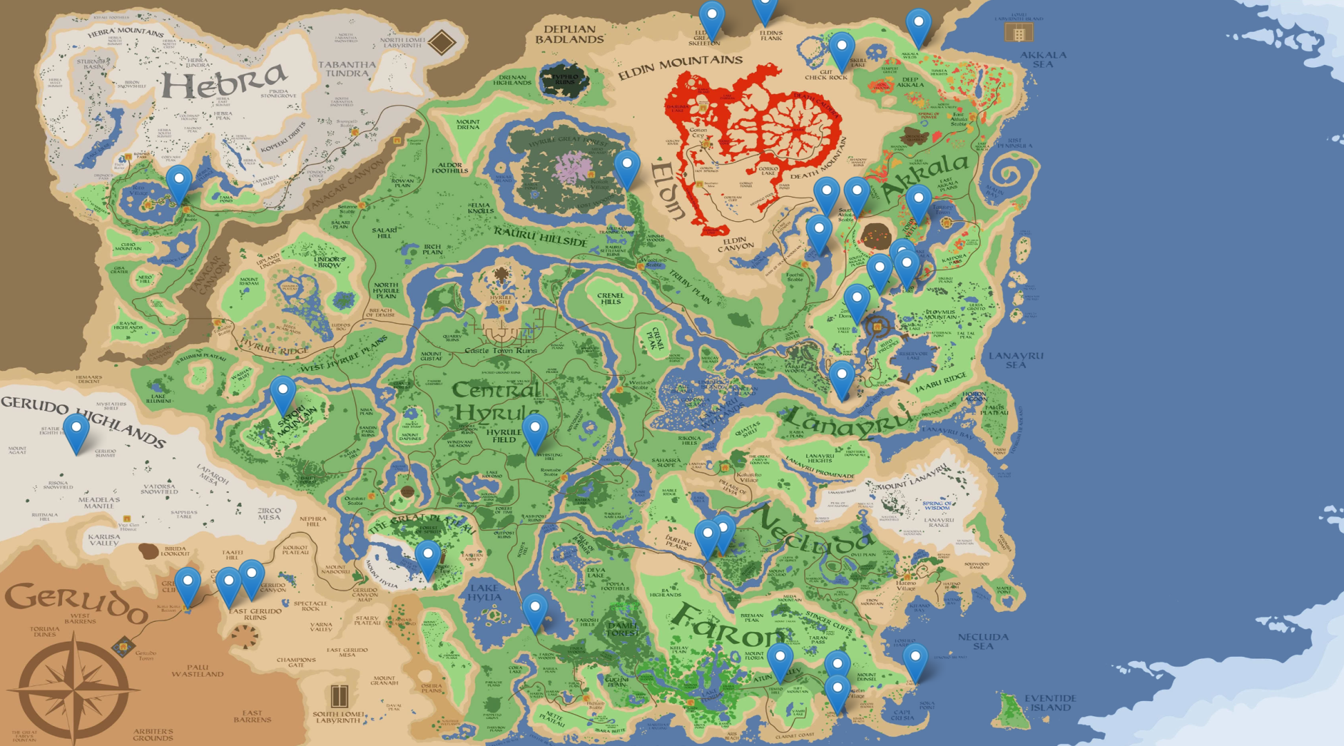 Zelda Botw Hyrule Map The Legend Of Zelda: Breath Of The Wild Recreated With Google Maps-Style  Street View - Notebookcheck.net News