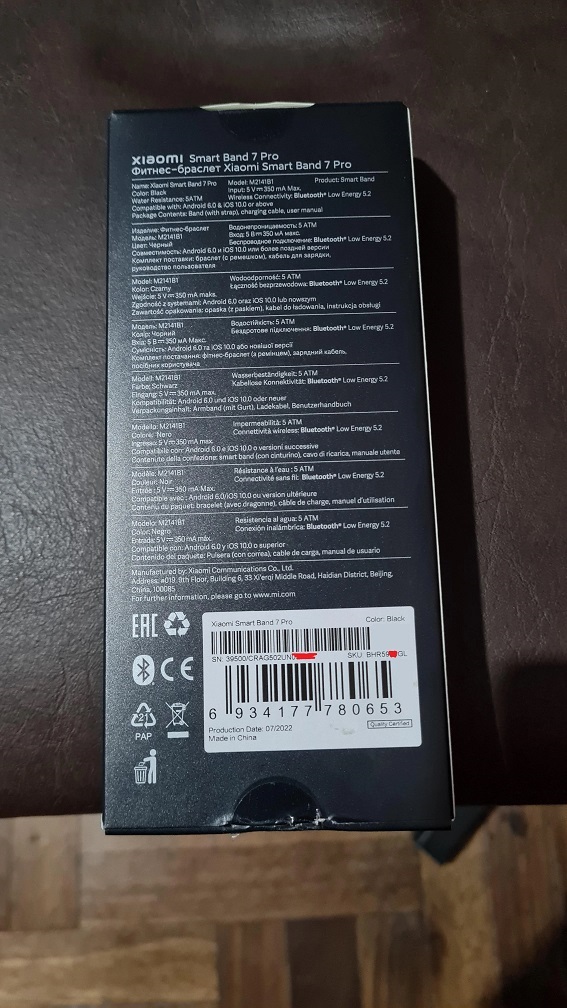 Pulsera Xiaomi Mi Smart Band 7 Pro Con GPS , Spo2 - M2141B1 