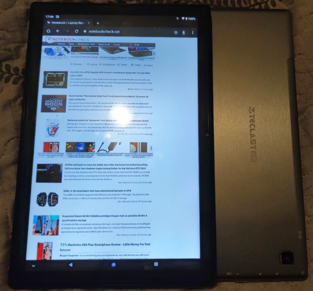 PC portable Teclast Tablette P20HD SC9863A Octa Core 4 Go de RAM