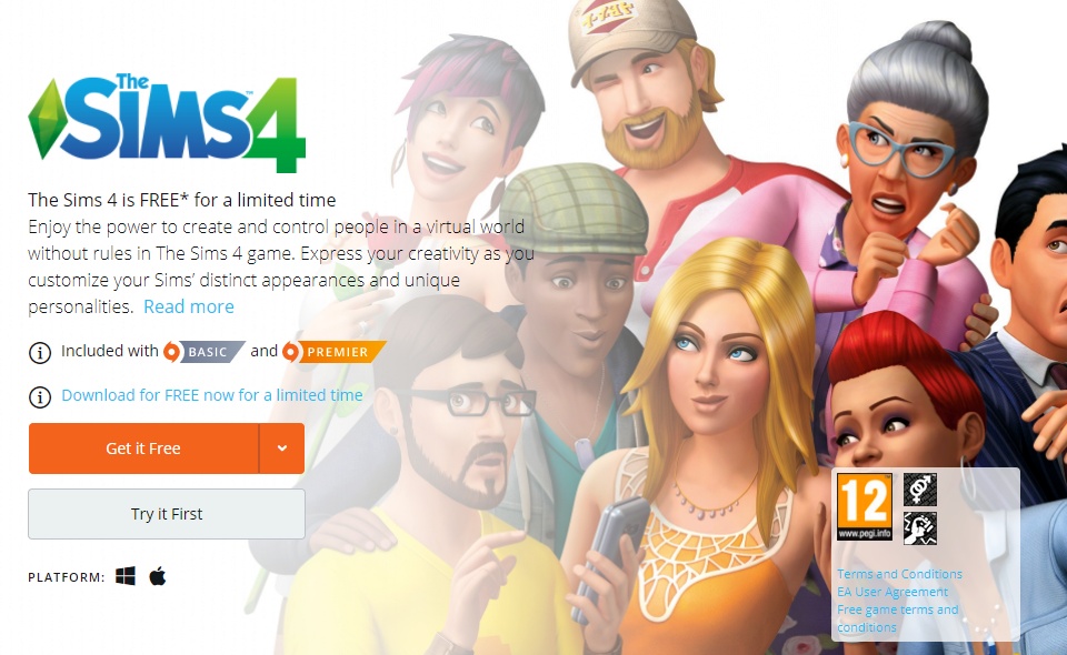 sims 4 free download