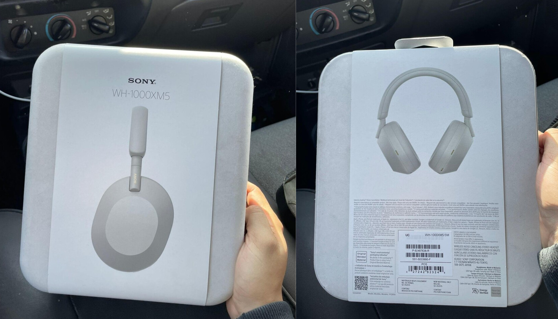Sony WH-1000XM5: Hands-on photos emerge confirming packaging and design  change but only battery life on par with the WH-1000XM4 -   News