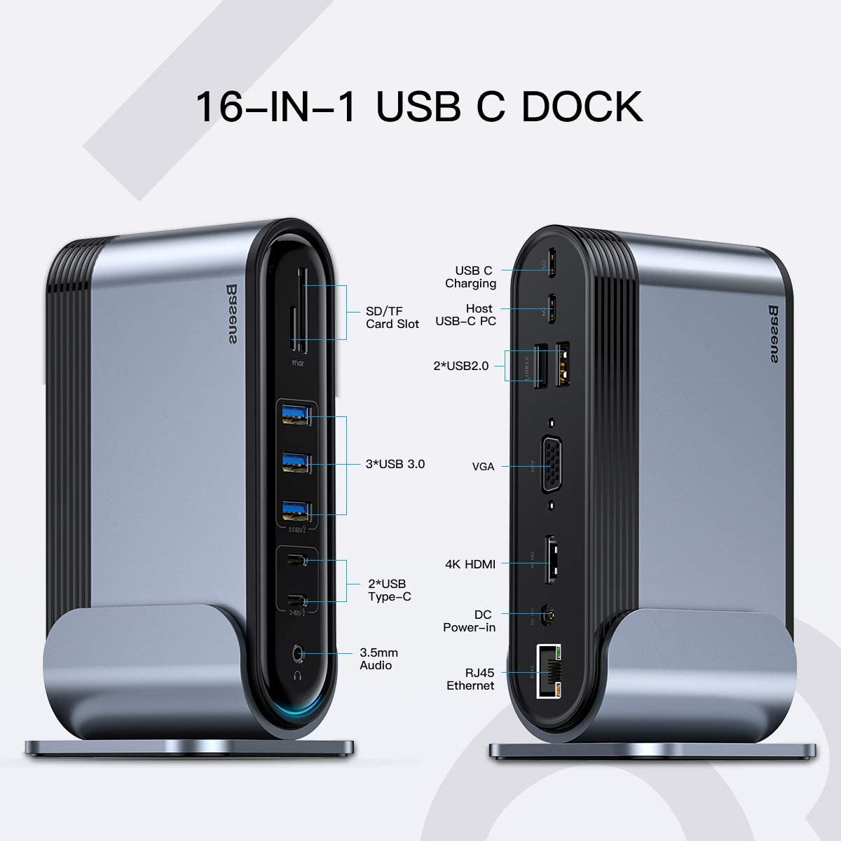 Buying an Ultrabook for the holidays? This 16-in-1 USB-C Baseus docking  station might come in handy -  News