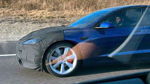 Tesla Model 3 Highland Performance spotted in blue for the first time with  new Sport wheels set -  News