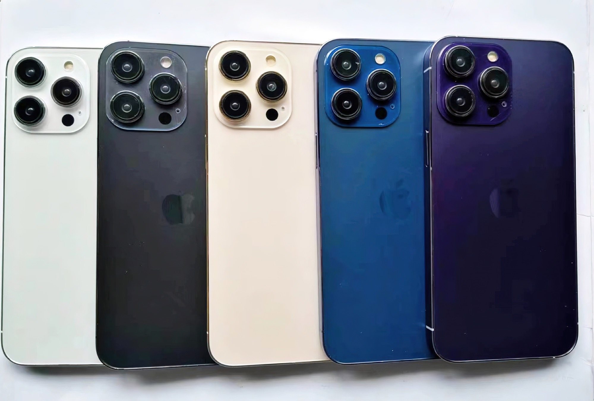Alleged iPhone 14 Pro colors shown in new dummy pictures and video