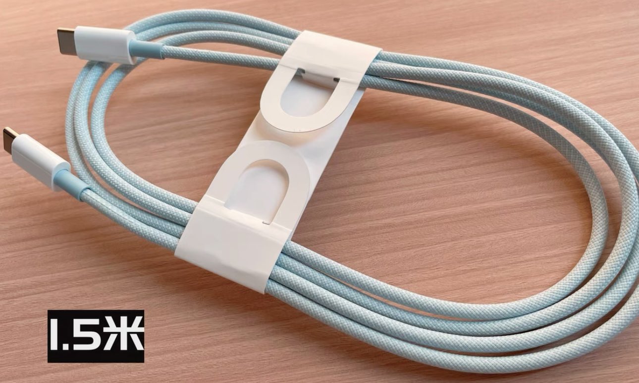 USB-C Cable For iPhone 15 Lineup Leaks To Show A Braided And Color