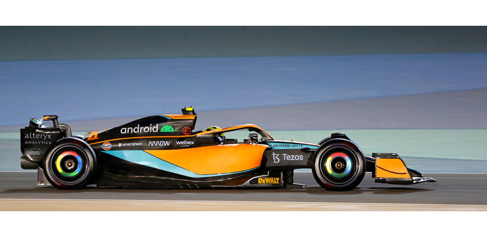 The new McLaren Racing Formula 1 car will have Chrome-accented wheels  thanks to a new partnership with Google -  News