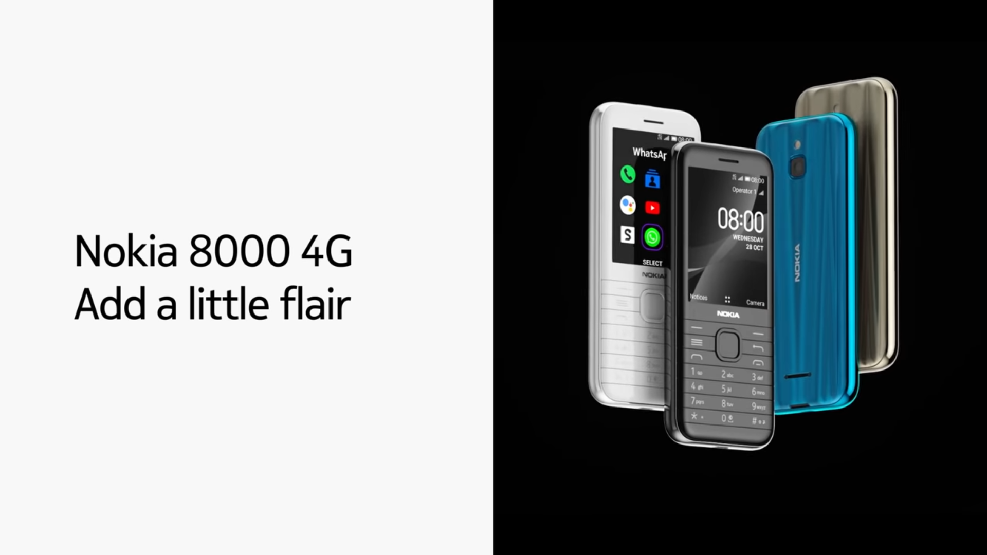 Nokia 8000 4G, Nokia 6300 4G With Snapdragon 210, KaiOS Go