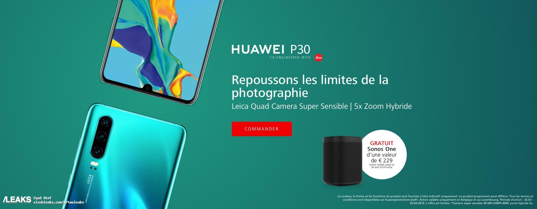 Huawei P30 and P30 Pro marketing material shows up ahead of launch - NotebookCheck.net News