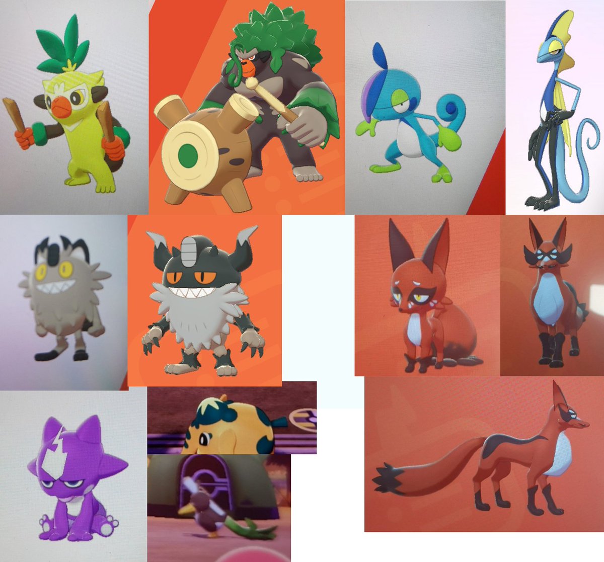 Pokémon Sword and Pokémon Shield characters and evolutions