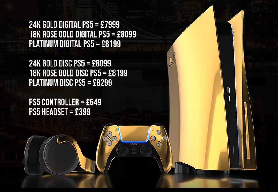 Pre-orders for PS5 will start on September 10, and this 24K gold