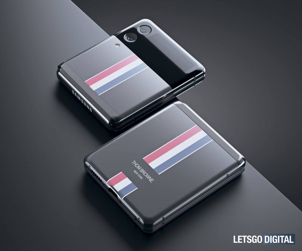 New renders imagine the Samsung Galaxy Z Flip3 as a Thom Browne