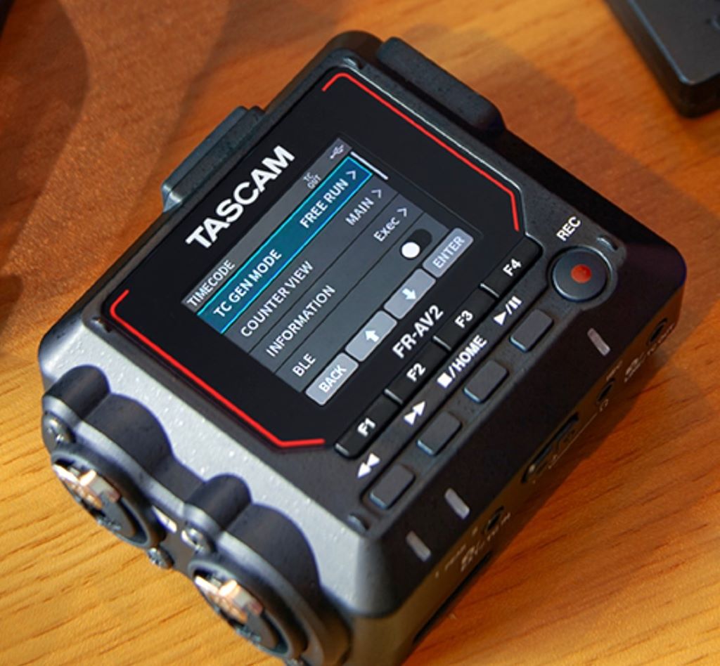 TASCAM Unveils Compact FR-AV2 32-bit Audio Recorder With Timecode Sync ...