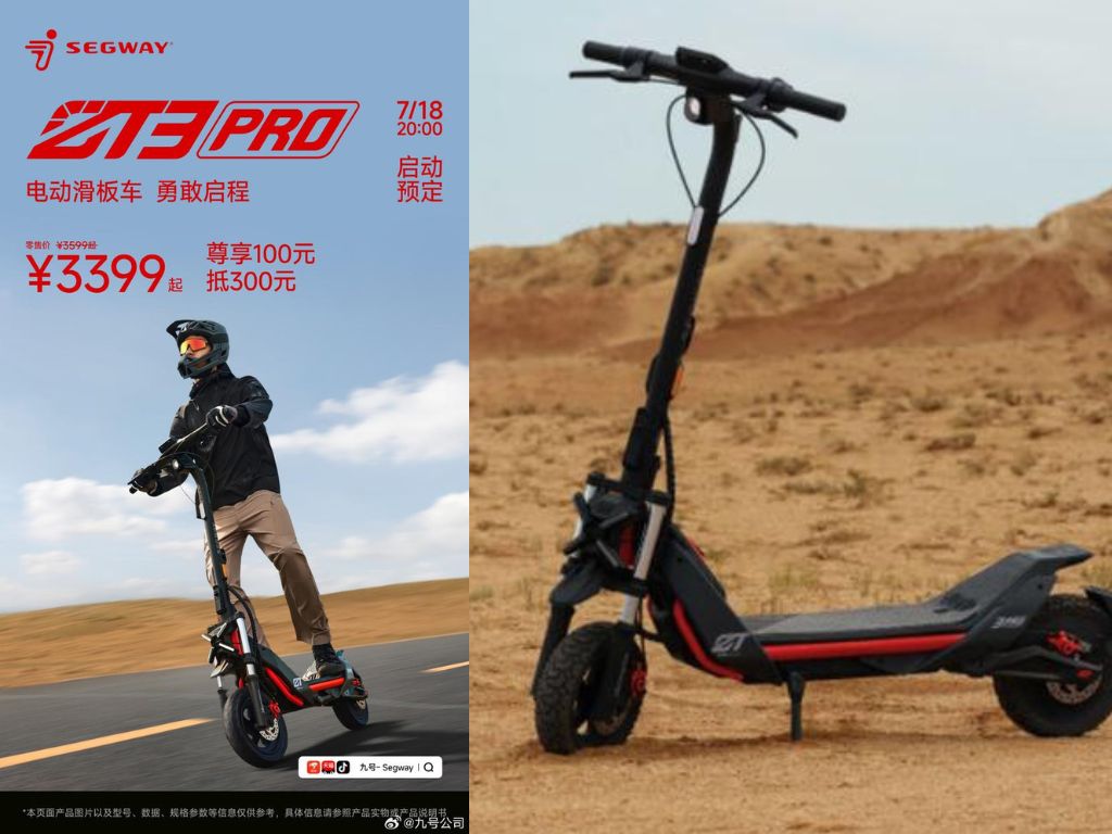 Segway launches the ZT3 Pro electric scooter and Xyber electric bike ...