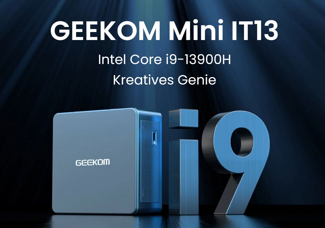 Powerful Geekom Mini IT13 mini-PC with Intel Core i9-13900H, 32 GB 