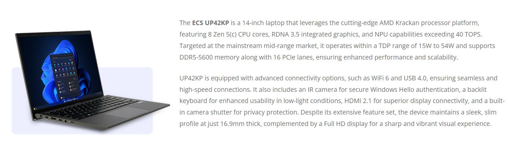 ECS announces new laptop with AMD Krackan APU ahead of CES 2025 ...