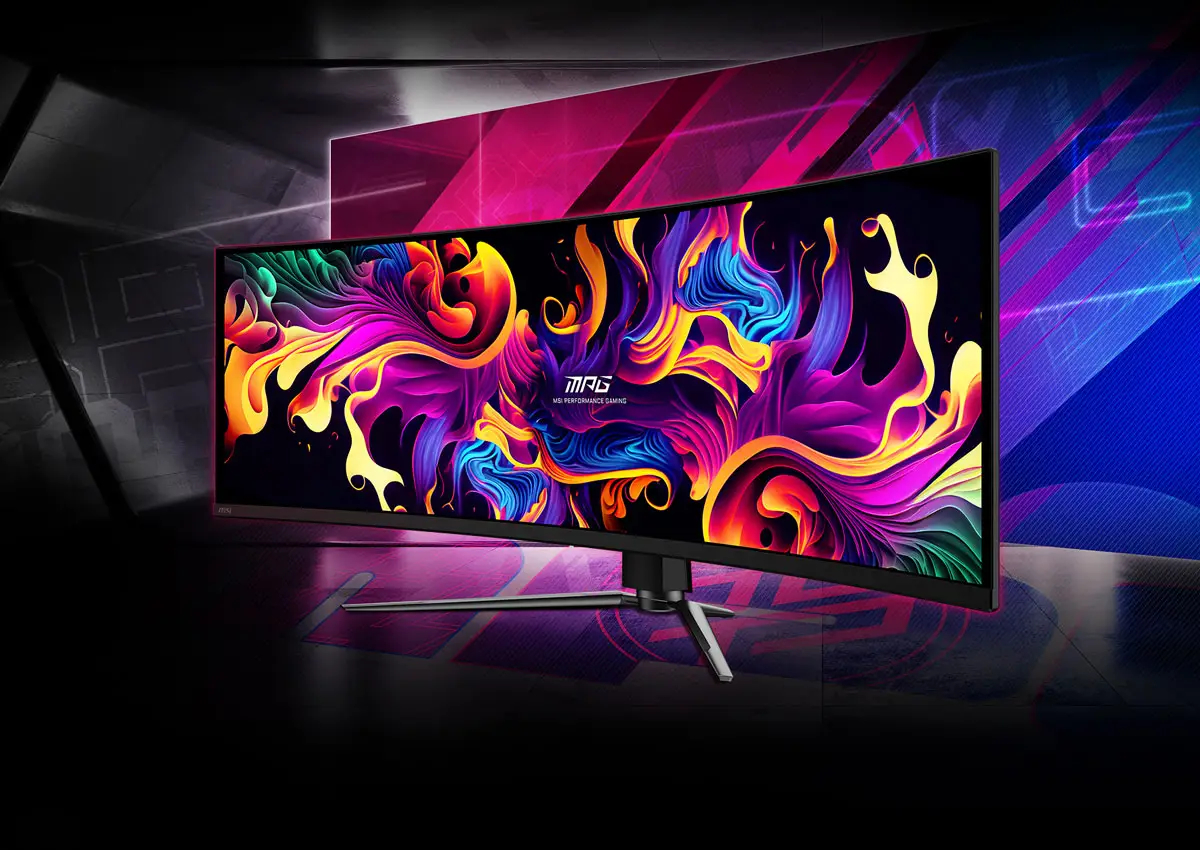 MSI MPG 491CQP showcased with 49-inch, 1440p and 144 Hz QD-OLED panel -   News
