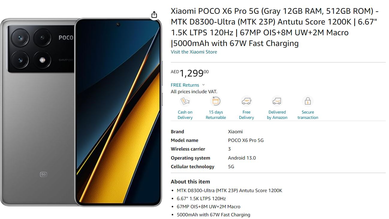 Poco X6 Pro and Poco M6 Pro specs leak online courtesy of retail