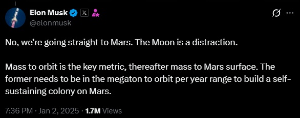 Elon Musk was calling the Moon a