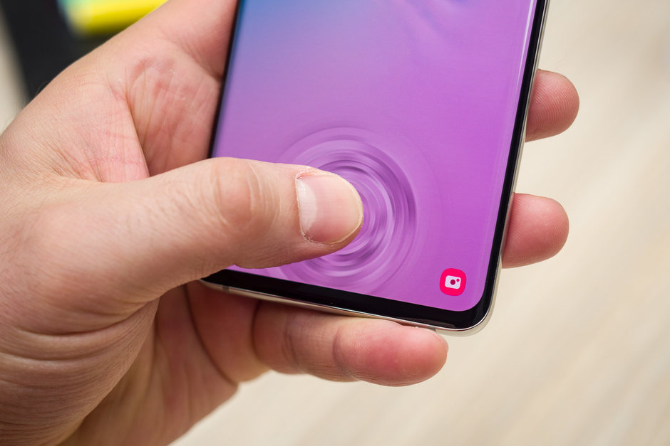 Samsung phone fingerprint scanner