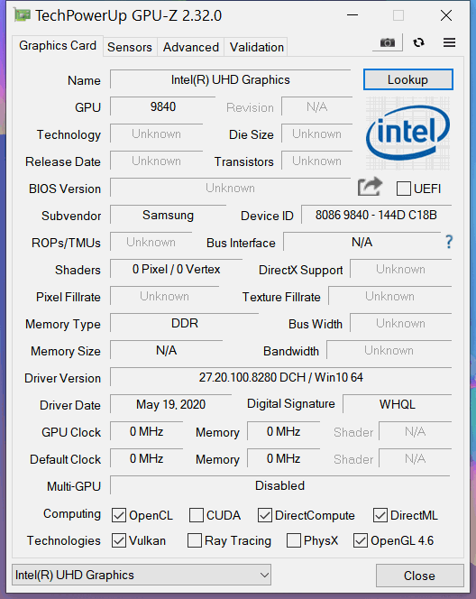 integrated intel extreme graphics 2 specs