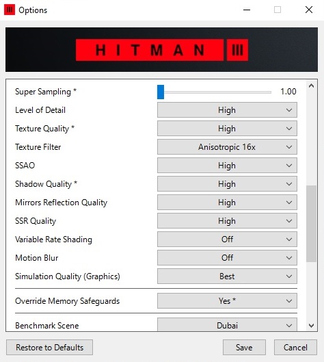 Best Hitman 3 PC settings – optimised settings for 60fps