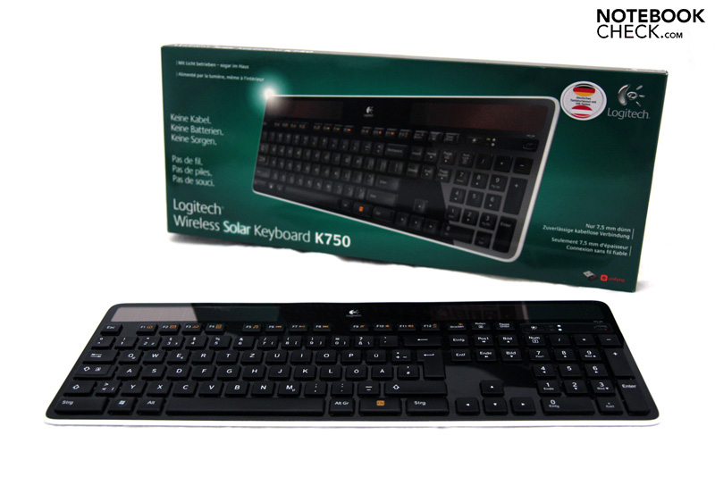 logitec solar powered keyboard software