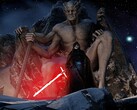 Image of the Lightsabers (Magicka Sabers) mod. (Image source: SkyrimRenKylo - Nexus Mods)