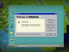A screengrab of Hytale running a functional Windows 95 installation (image source: HytaleModding on X)