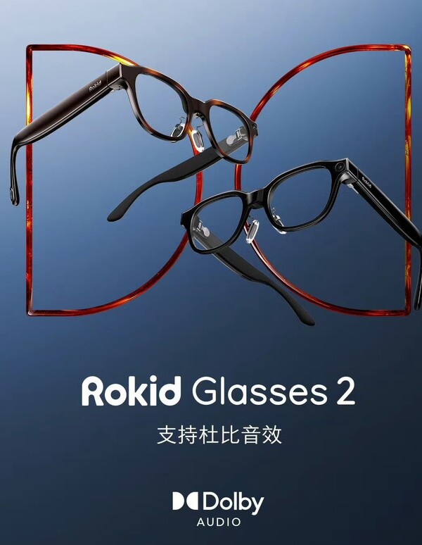 The Rokid Glasses 2 have support for Dolby Audio.