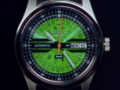 A close-up of the Seiko SRPM09 dial.