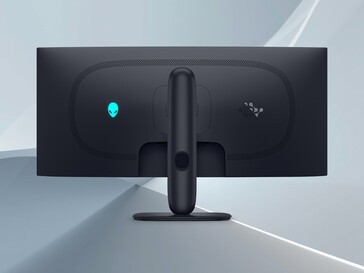 Back of Alienware AW3426DW 34-inch QD-OLED monitor shown