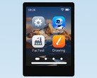 The compact Waveshare development board features an integrated touch display