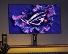 Asus' new 27-inch gaming monitor leverages a Gen 3 QD-OLED panel with 400 nits peak brightness in HDR mode. (Image source: Asus)