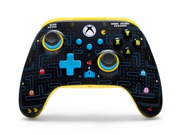 The PowerA Wireless Controller for Xbox Series X|S PAC-MAN Edition.
