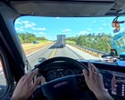 A Reddit user has built a full-fledged SimRacing setup into his truck.