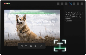 Text recognition is advertised