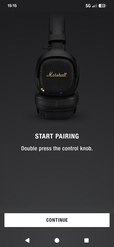 Doublepress the Joystick = Bluetooth Pairing